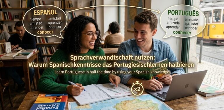 Sprachverwandtschaft nutzen: Warum Spanischkenntnisse das Portugiesischlernen halbieren